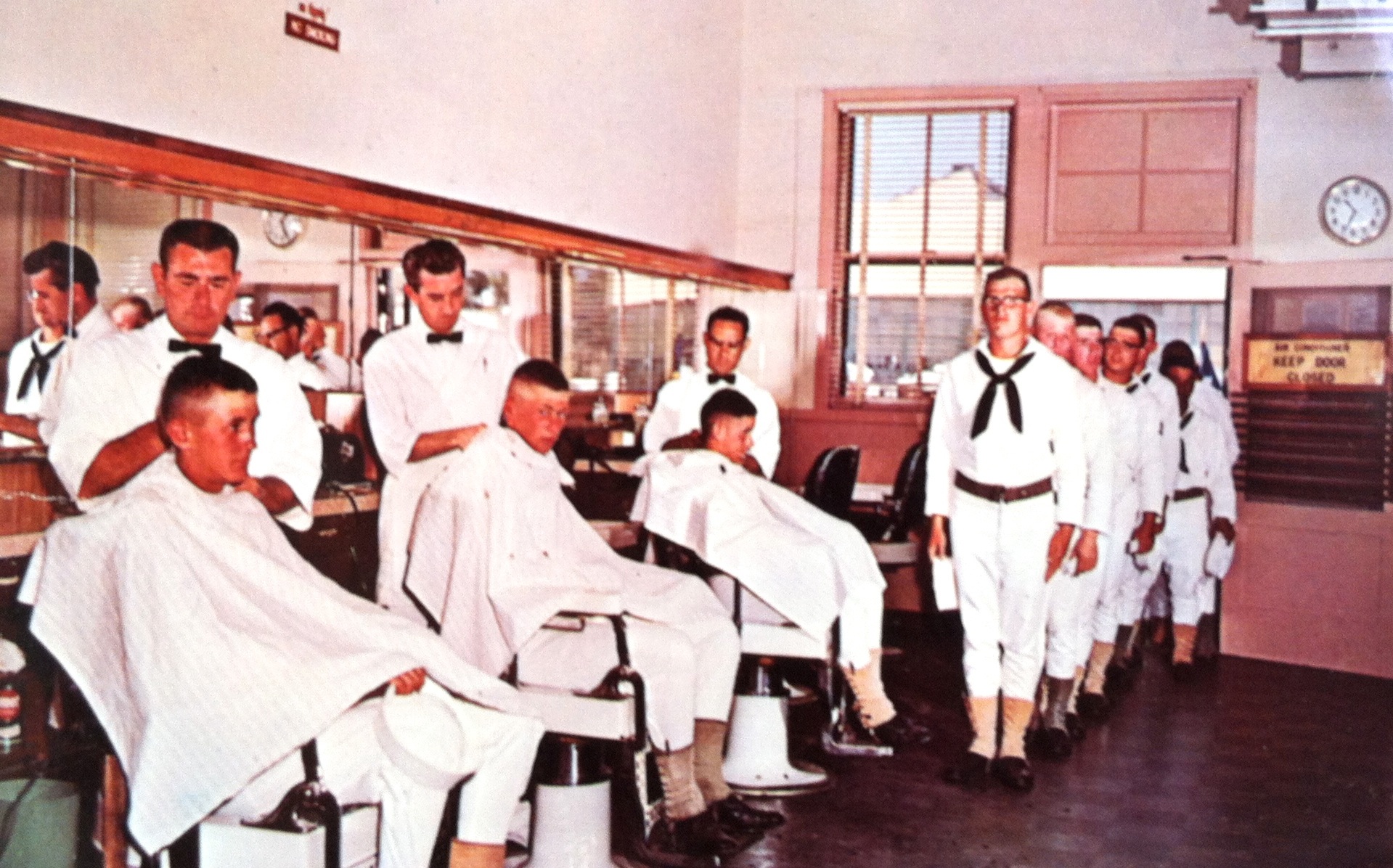 Naval Recruit Barber Shop
